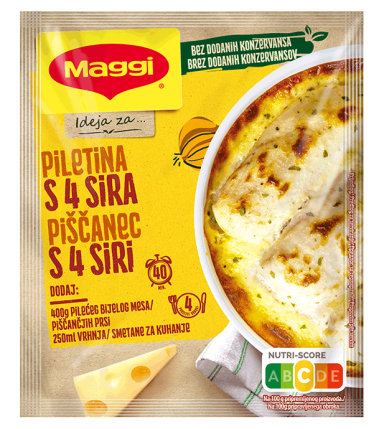 MAGGI Пилешко со 4 вида сирење 20х32g