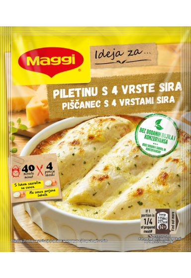 MAGGI Пилешко со 4 вида сирење